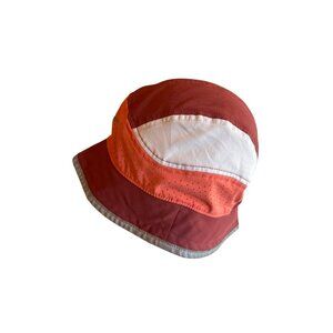 Nike M/L Reversible Bucket Hat Red/Orange Reflective Trim & Adjustable Cord‎
